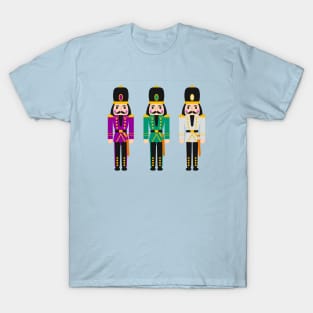 Christmas Nutcracker Purple Green Silver T-Shirt